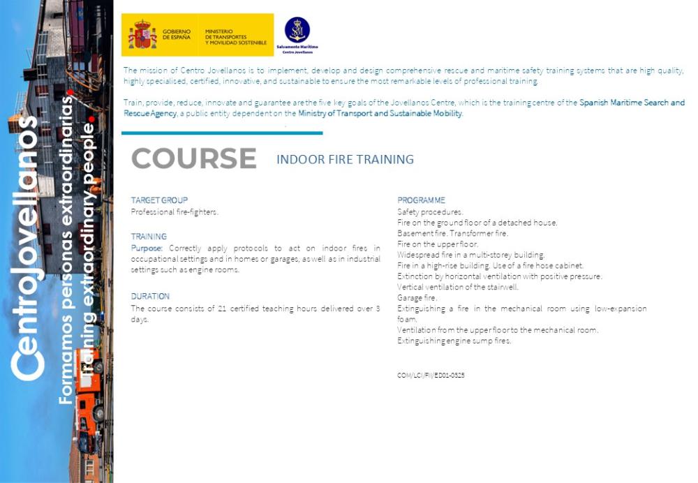 Imagen Indoor fire training