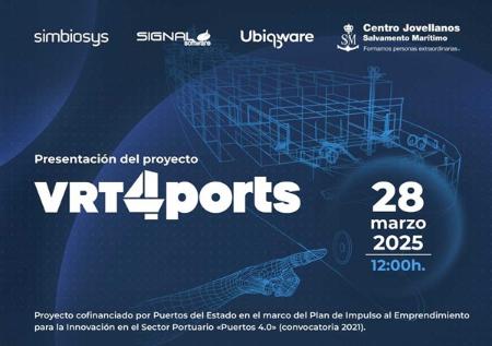 Image We are pleased to invite you to the presentation of the VRT4Ports  - Virtual reality training environments for the port-logistics...
