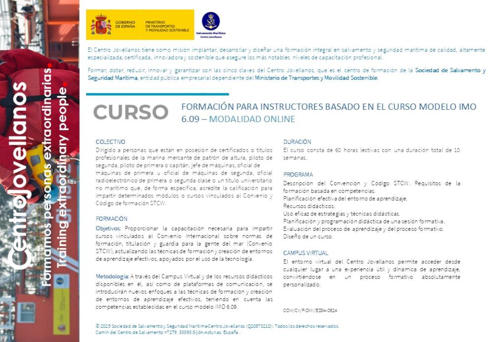 Imagen Formación para instructores basado en el curso modelo IMO 6.09