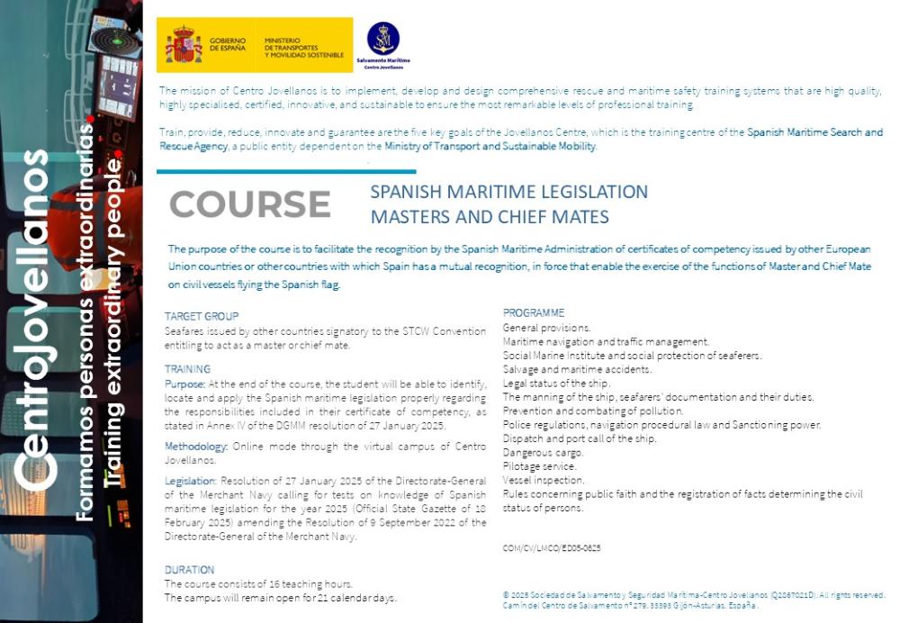 Imagen Spanish maritime legislation - masters and chief mates