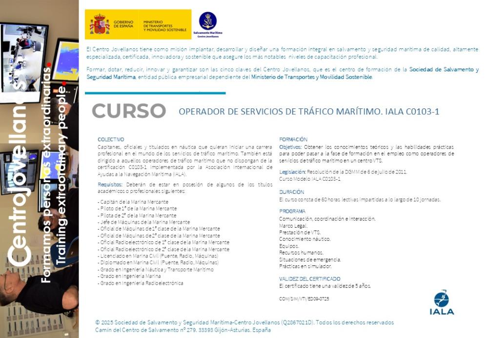 Imagen IALA C0103-1. Operador de servicios de tráfico marítimo