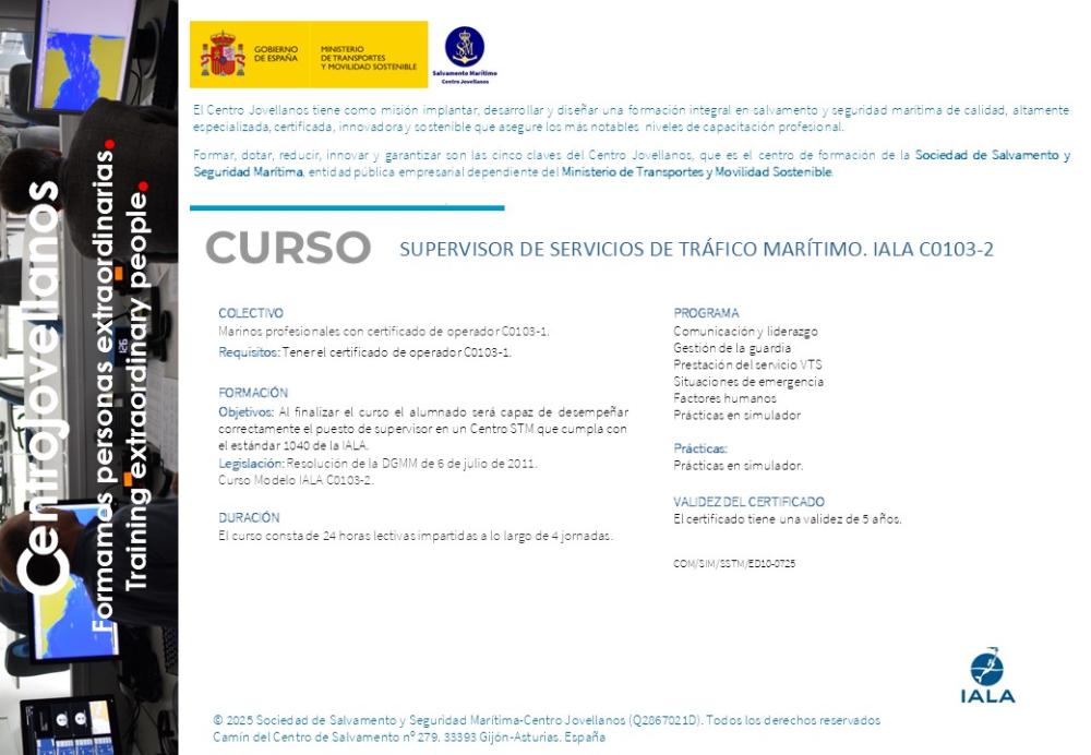 Imagen IALA C0103-2. Supervisor de servicios de tráfico marítimo