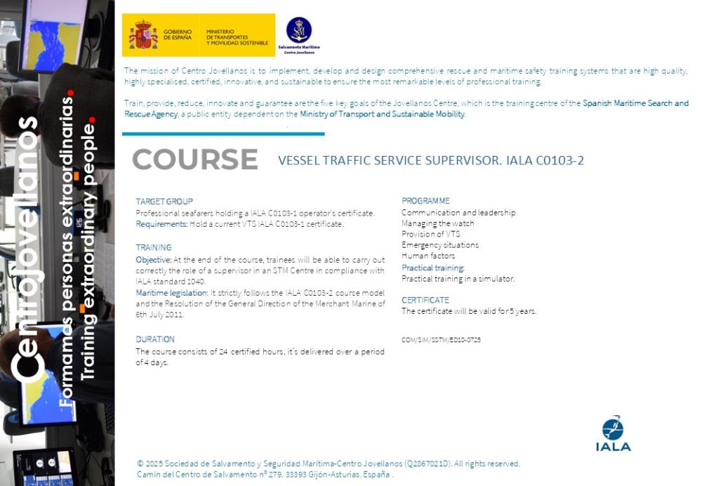 Imagen IALA C0103-2. Vessel traffic service supervisor