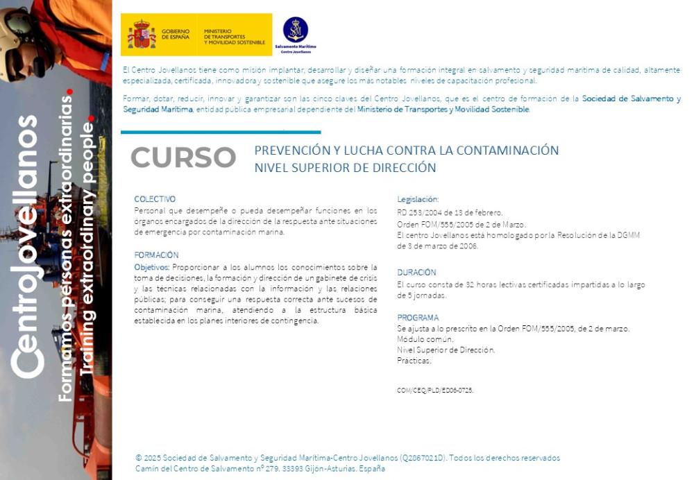 Imagen Prevención y lucha contra la contaminación (Nivel superior de dirección)