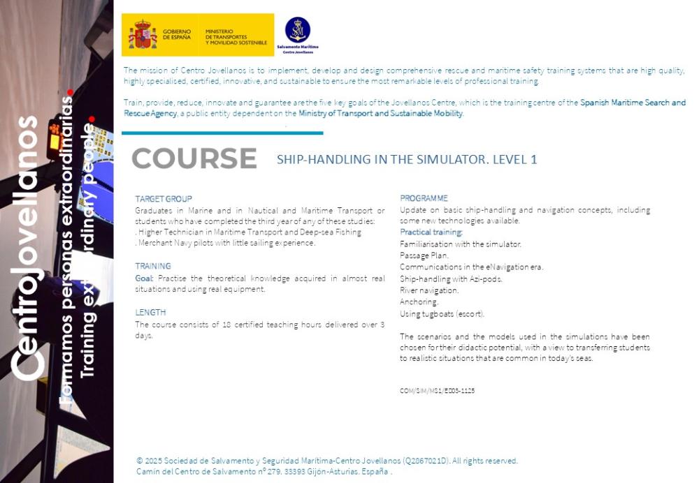 Imagen Ship-handling in the simulator. Level1