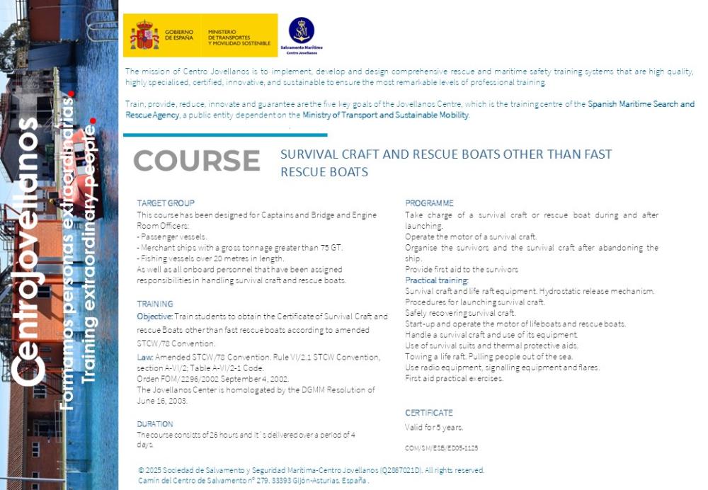 Imagen Survival craft and rescue boats other than fast rescue boats