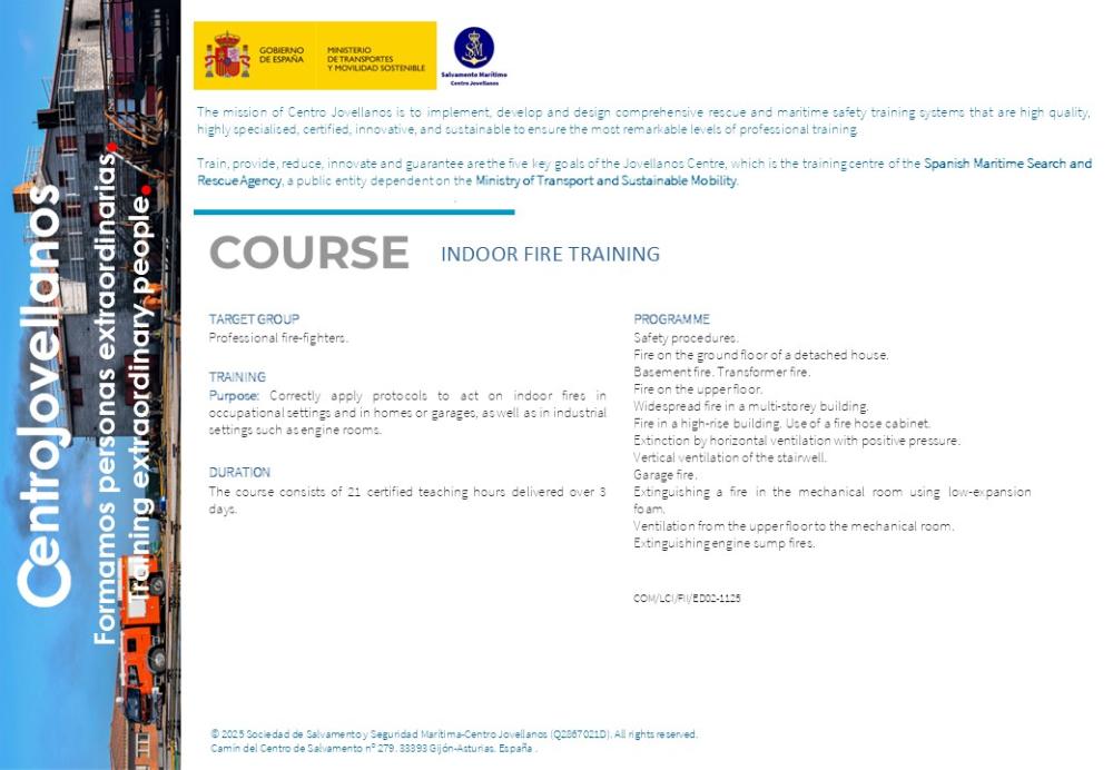 Imagen Indoor fire training