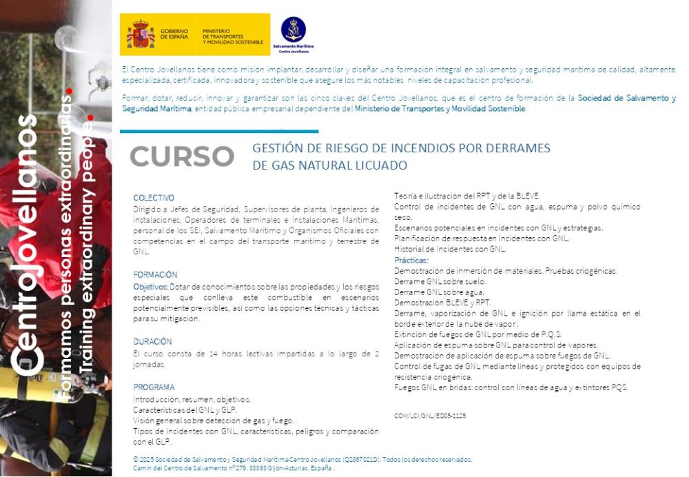 Imagen Gestión de riesgo de incendios por derrames de gas natural licuado