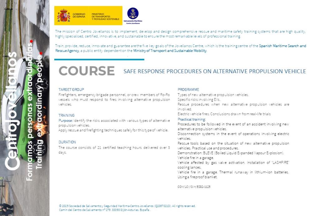 Imagen Safe response procedures on alternative propulsion vehicle