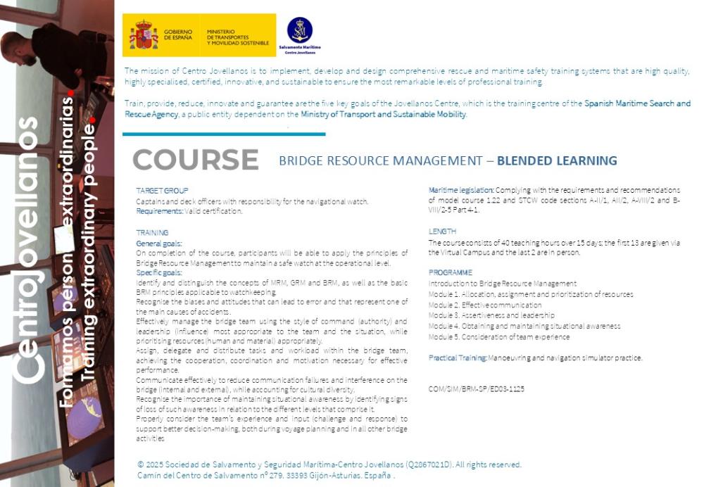 Imagen Bridge resource management. Blended learning