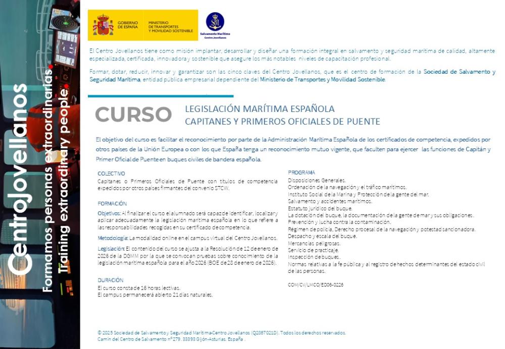 Imagen Legislación marítima española - capitanes y primeros oficiales de puente