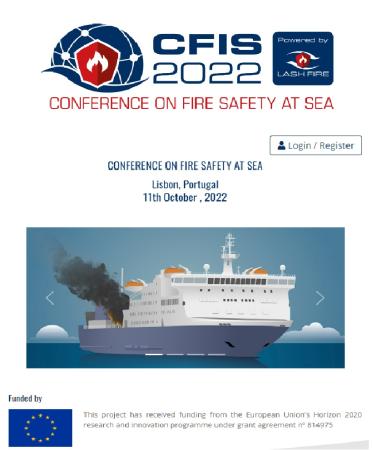 Imagen Conference on Fire Safety at Sea, within the framework of the LASH FIRE PROJECT
