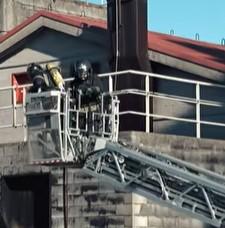 Image Firefighter operations in high-rise buildings