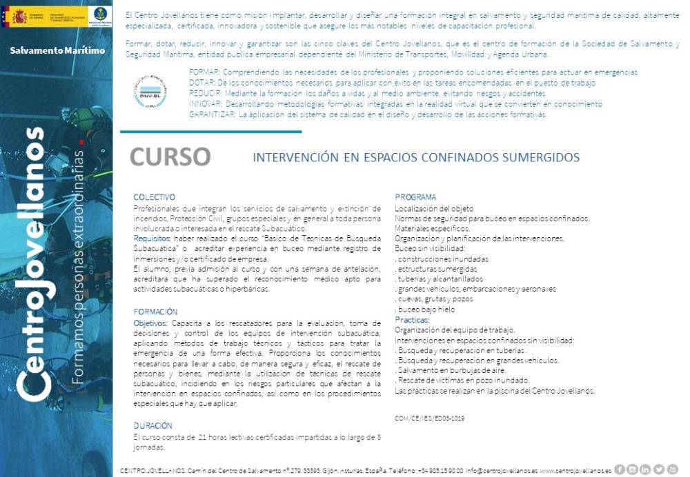Imagen Intervención en Espacios Confinados Sumergidos