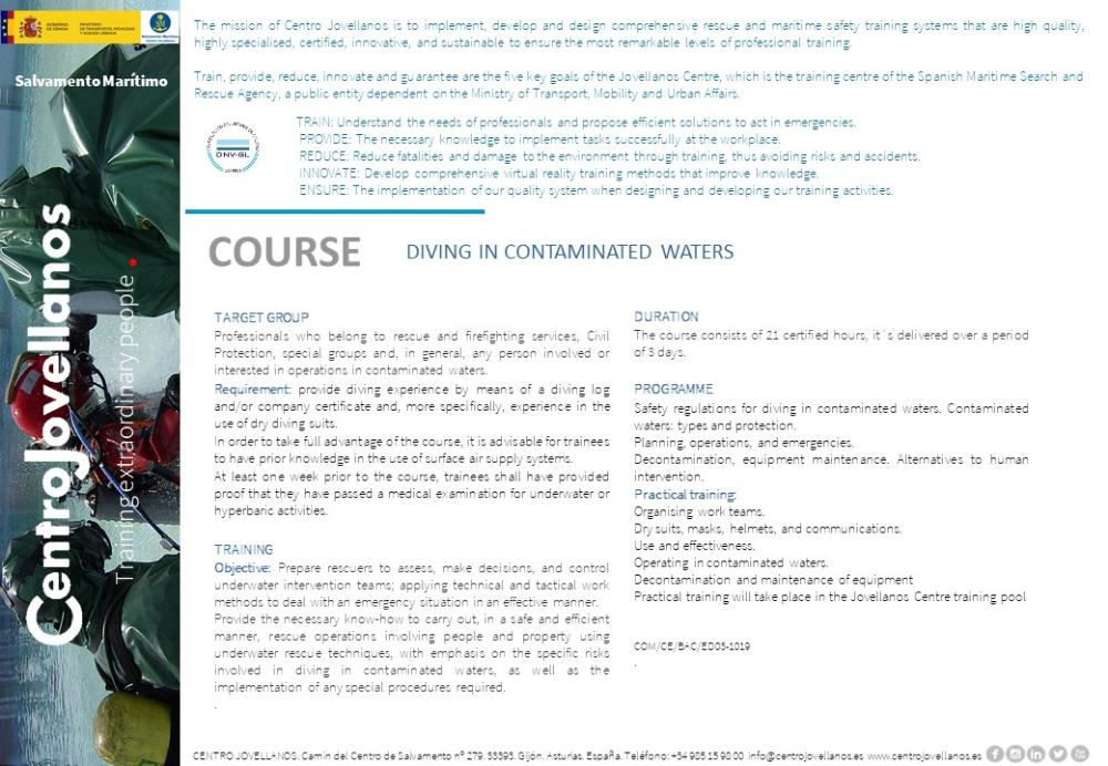 Imagen Diving in contaminated waters