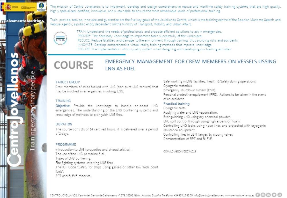 Imagen Emergency Management for Crew Members on Vessels ussing LNG as Fuel