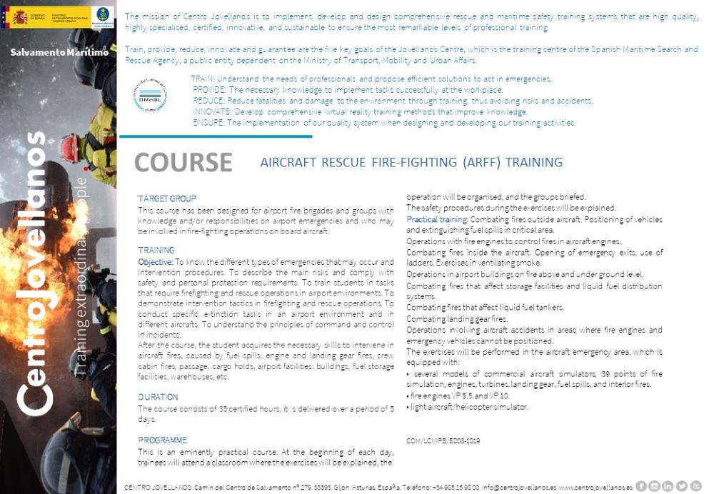 Imagen Aircraft rescue fire-fighting (ARFF) training