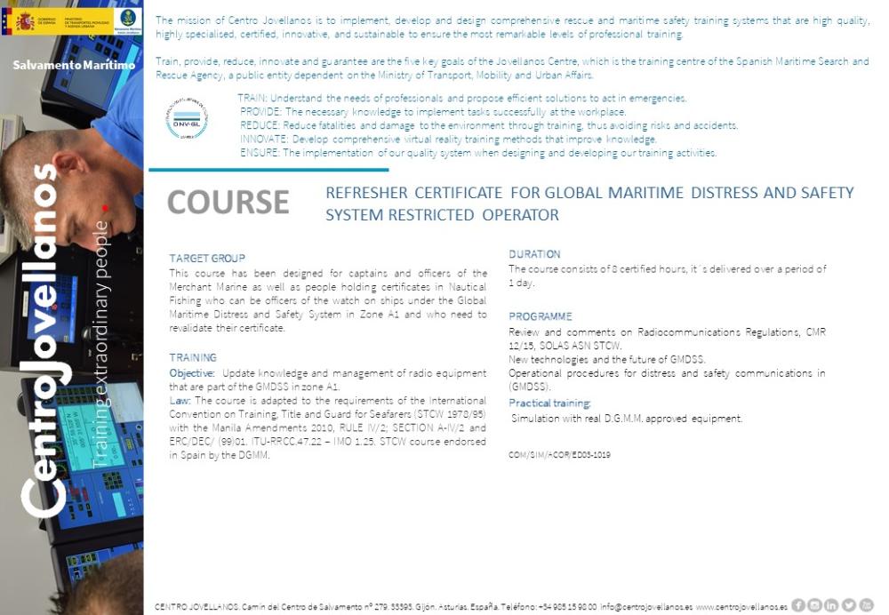 Imagen Restricted Operator of the Global  Maritime Distress and Safety System