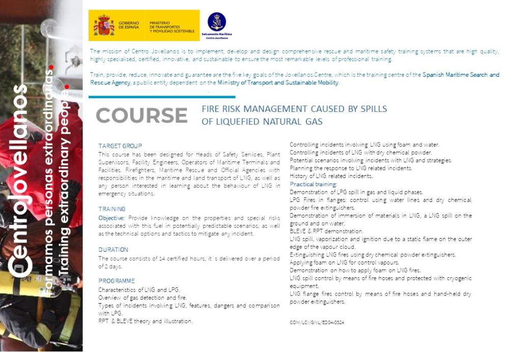Imagen Fire risk management caused by spills of liquefied natural gas