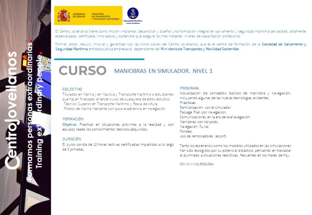 Imagen Maniobras en simulador. Nivel 1